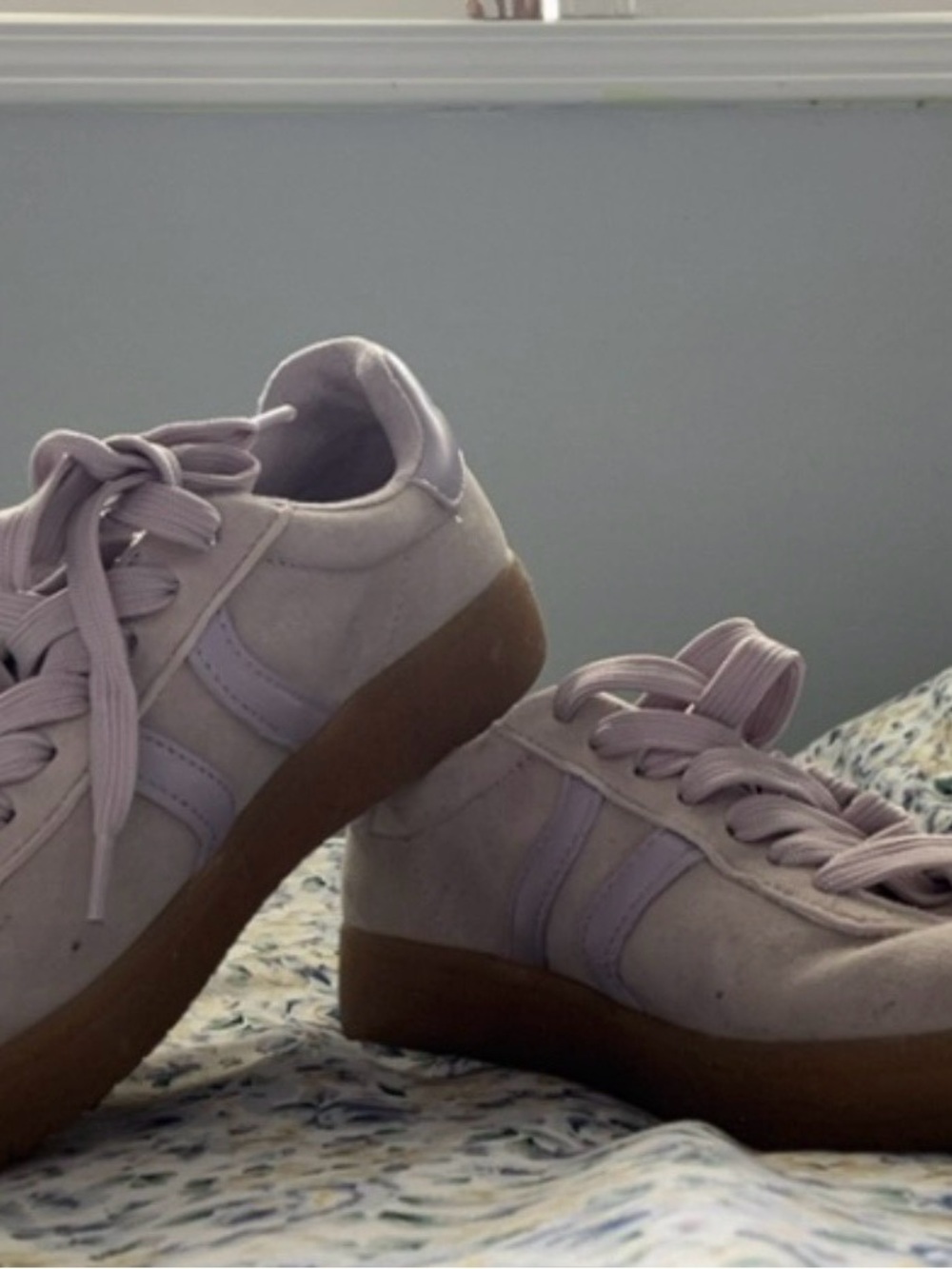 Aldo Lavender Sneakers with Gum Sole